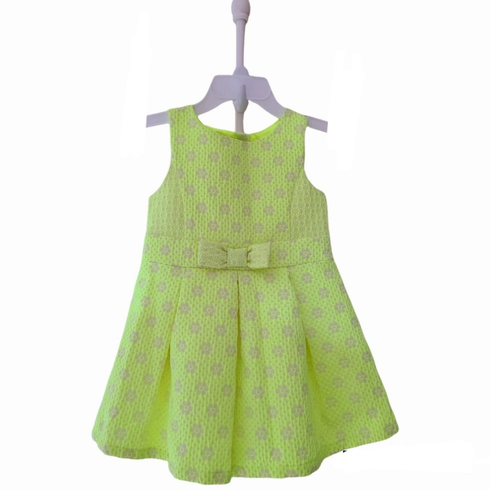 Cat & Jack Girls neon yellow dress